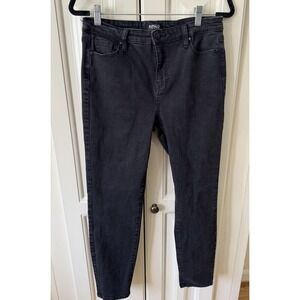 Buffalo David Bitton Mollie High Rise Skinny Jeans Black Womens 10x30 Stretch